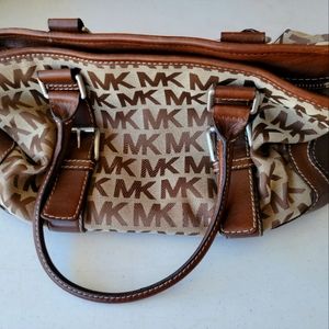 Michael Kors Large Brown Classic Jacquard Tote